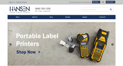 Desktop Screenshot of hansensupply.com